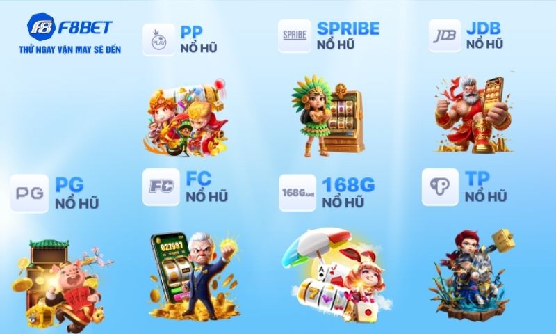 Nổ hũ F8BET: Kho slot đa dạng, nổ hũ cực khủng mỗi ngày