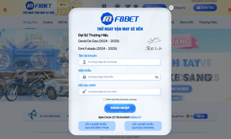 Đăng nhập F8BET: Hướng dẫn nhanh và bảo mật an toàn